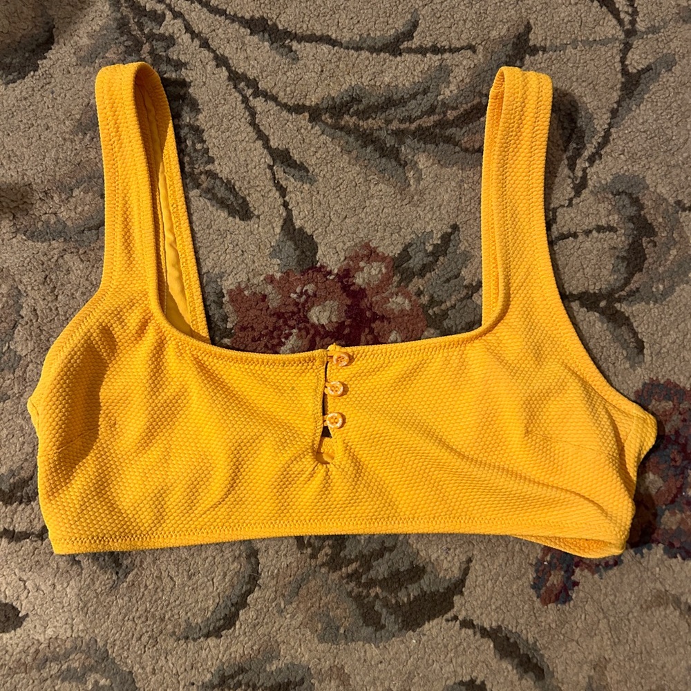 Aerie Scoop Neck Tank Bikini Swim Top